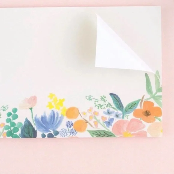 LOT of 2 Rifle Paper Co. Floral Print Keyboard Note Pad - Picture 2 of 8